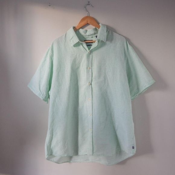Chaps Other - Chaps Mint Green Casual Linen Button Down Shirt